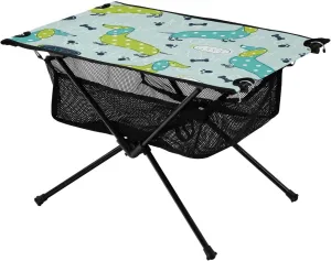 Bolaz Outdoor Folding Portable Picnic Camping Table-Seamless Pattern with Cute Dog,Storage Mesh for Camping Gear Accessories, Hiking, Mountaineering, Outdoor Travel