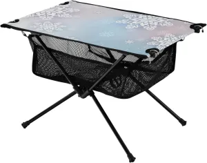 Bolaz Outdoor Folding Portable Picnic Camping Table-Snowflake 3,Storage Mesh for Camping Gear Accessories, Hiking, Mountaineering, Outdoor Travel