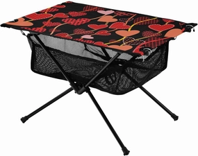 Bolaz Outdoor Folding Portable Picnic Camping Table-Heart Pattern10,Storage Mesh for Camping Gear Accessories, Hiking, Mountaineering, Outdoor Travel