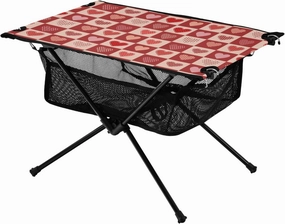 Bolaz Outdoor Folding Portable Picnic Camping Table-Heart Pattern11,Storage Mesh for Camping Gear Accessories, Hiking, Mountaineering, Outdoor Travel