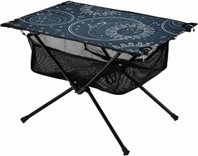 Bolaz Outdoor Folding Portable Picnic Camping Table-Moon Sun Star Dark Blue,Storage Mesh for Camping Gear Accessories, Hiking, Mountaineering, Outdoor Travel