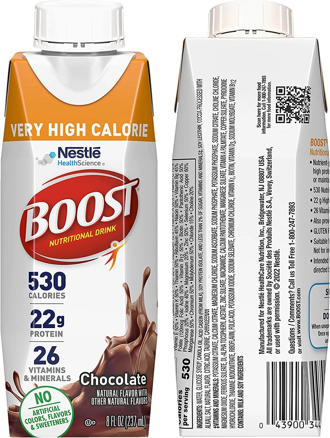 BOOST Very High Calorie Nutritional Drink Variety Pack, 12 Count – 4 Vanilla, 4 Chocolate, 4 Strawberry – 530 Calories per 8 fl oz Bottle, Nutrient-Rich (Variety Pack)