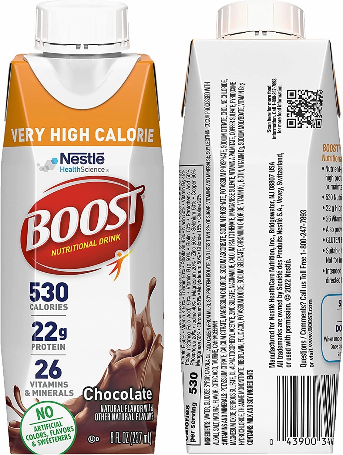 BOOST Very High Calorie Nutritional Drink Variety Pack, 12 Count – 4 Vanilla, 4 Chocolate, 4 Strawberry – 530 Calories per 8 fl oz Bottle, Nutrient-Rich (Variety Pack)