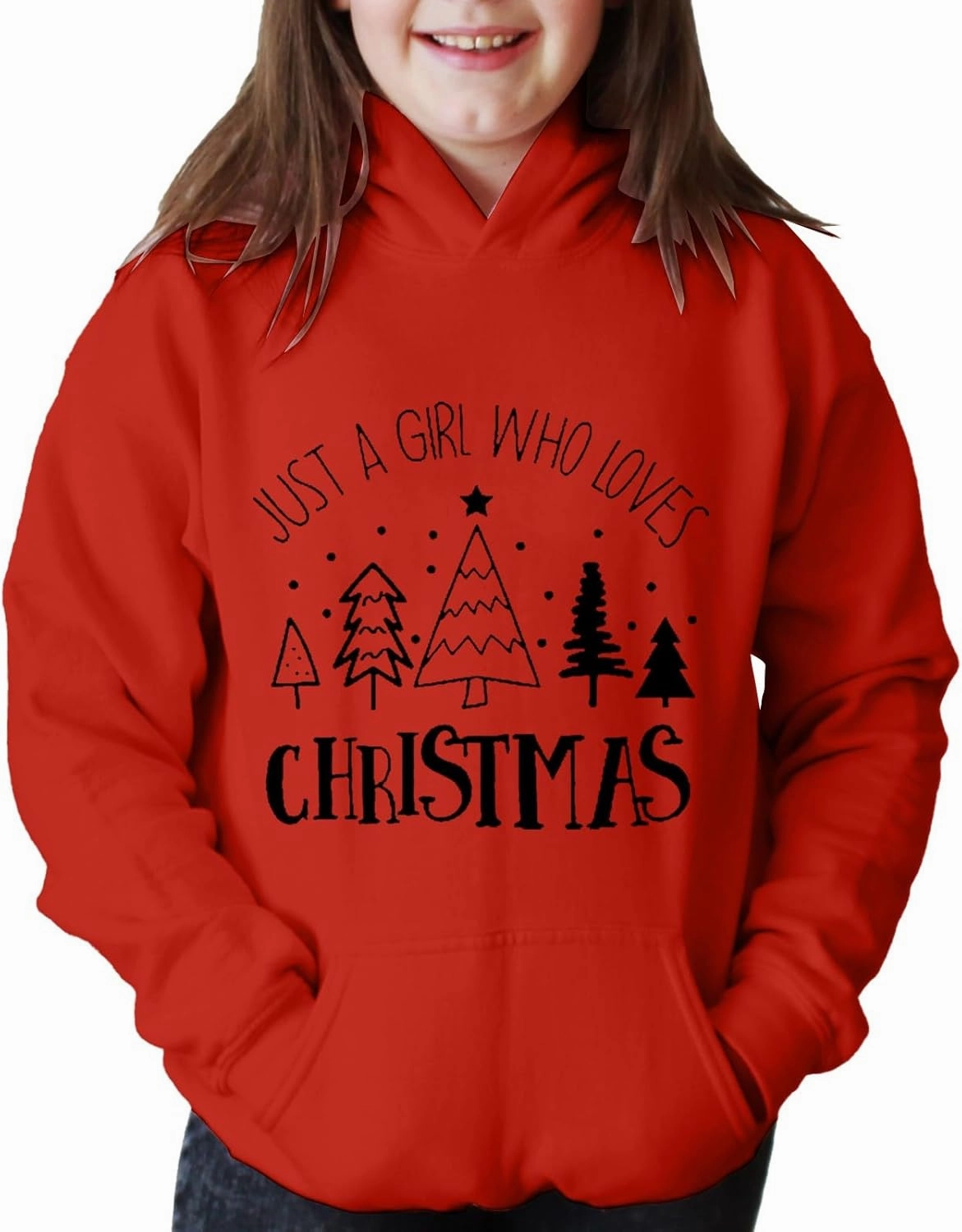 Boys Girls Christmas Clothes Kids Hoodie Sweatshirt Long Sleeve Funny Graphic Oversized Sweater Pullover