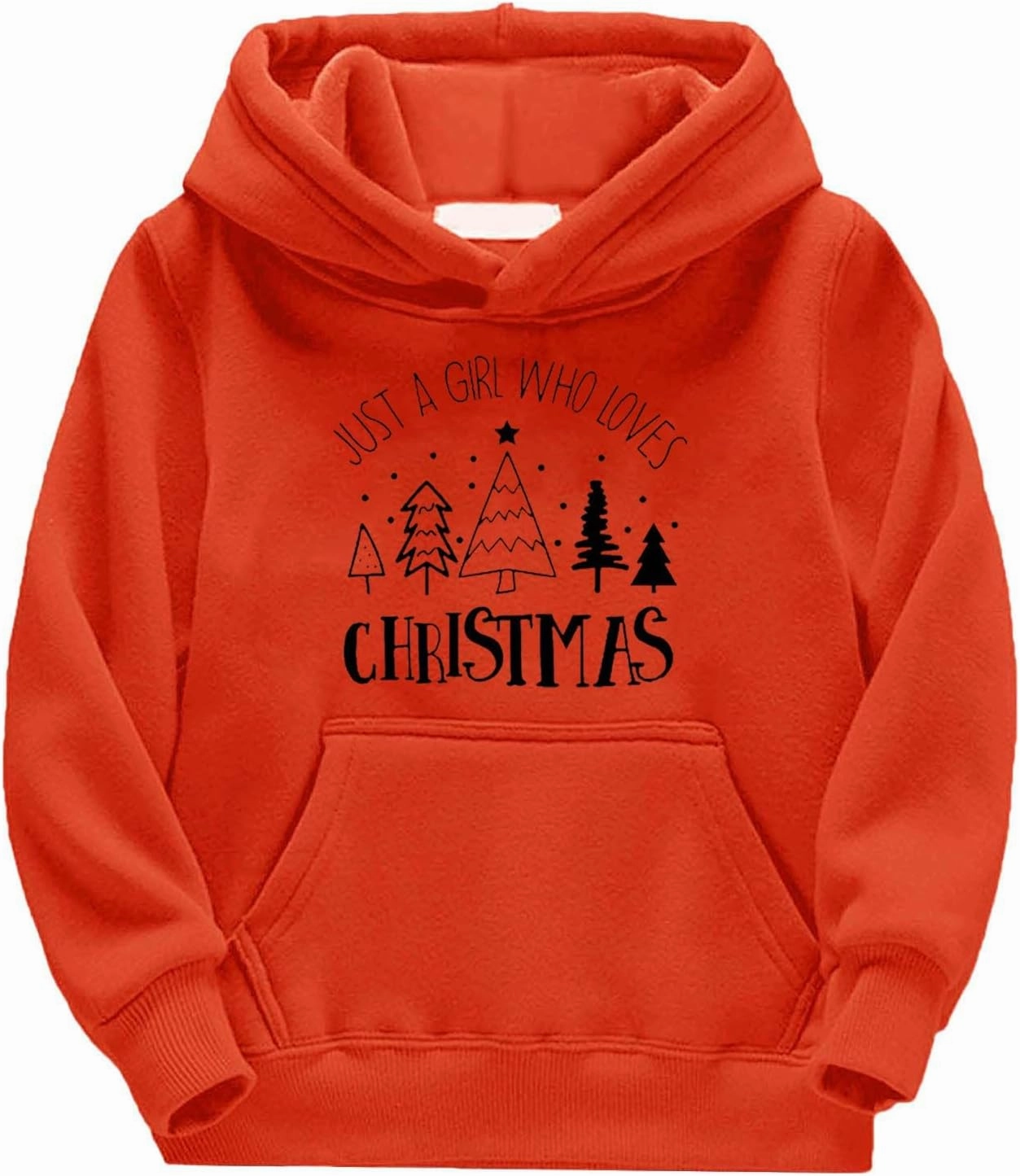Boys Girls Christmas Clothes Kids Hoodie Sweatshirt Long Sleeve Funny Graphic Oversized Sweater Pullover