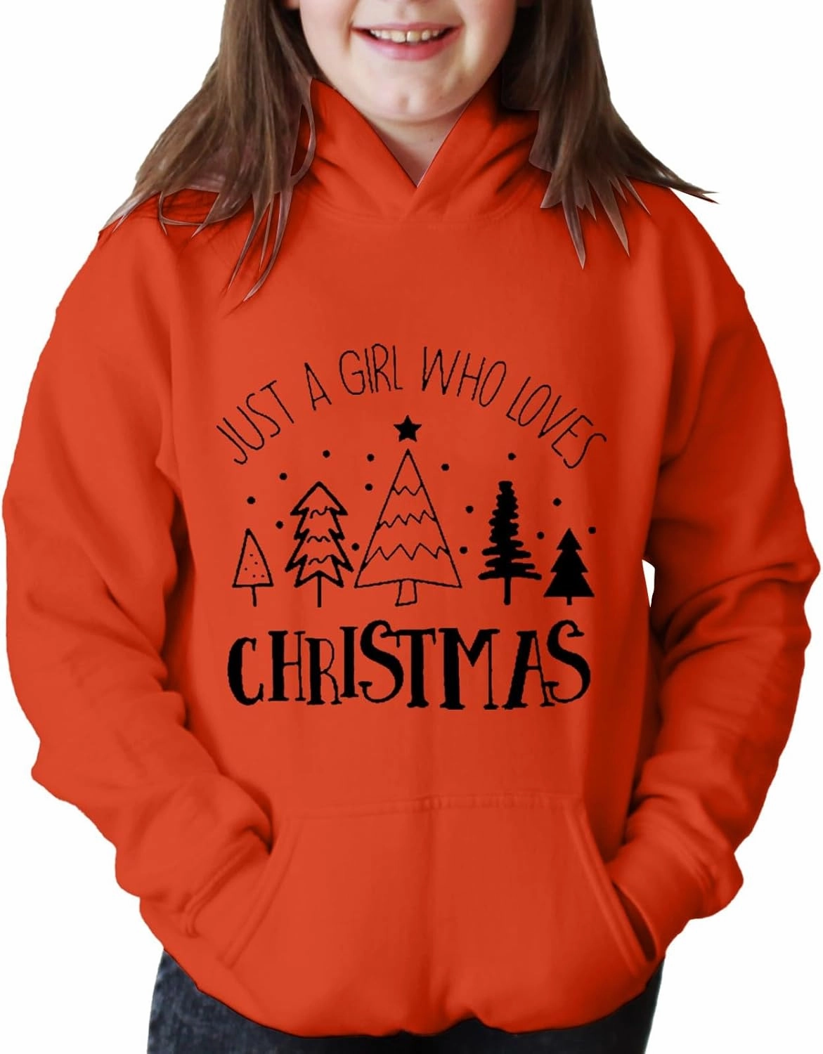 Boys Girls Christmas Clothes Kids Hoodie Sweatshirt Long Sleeve Funny Graphic Oversized Sweater Pullover