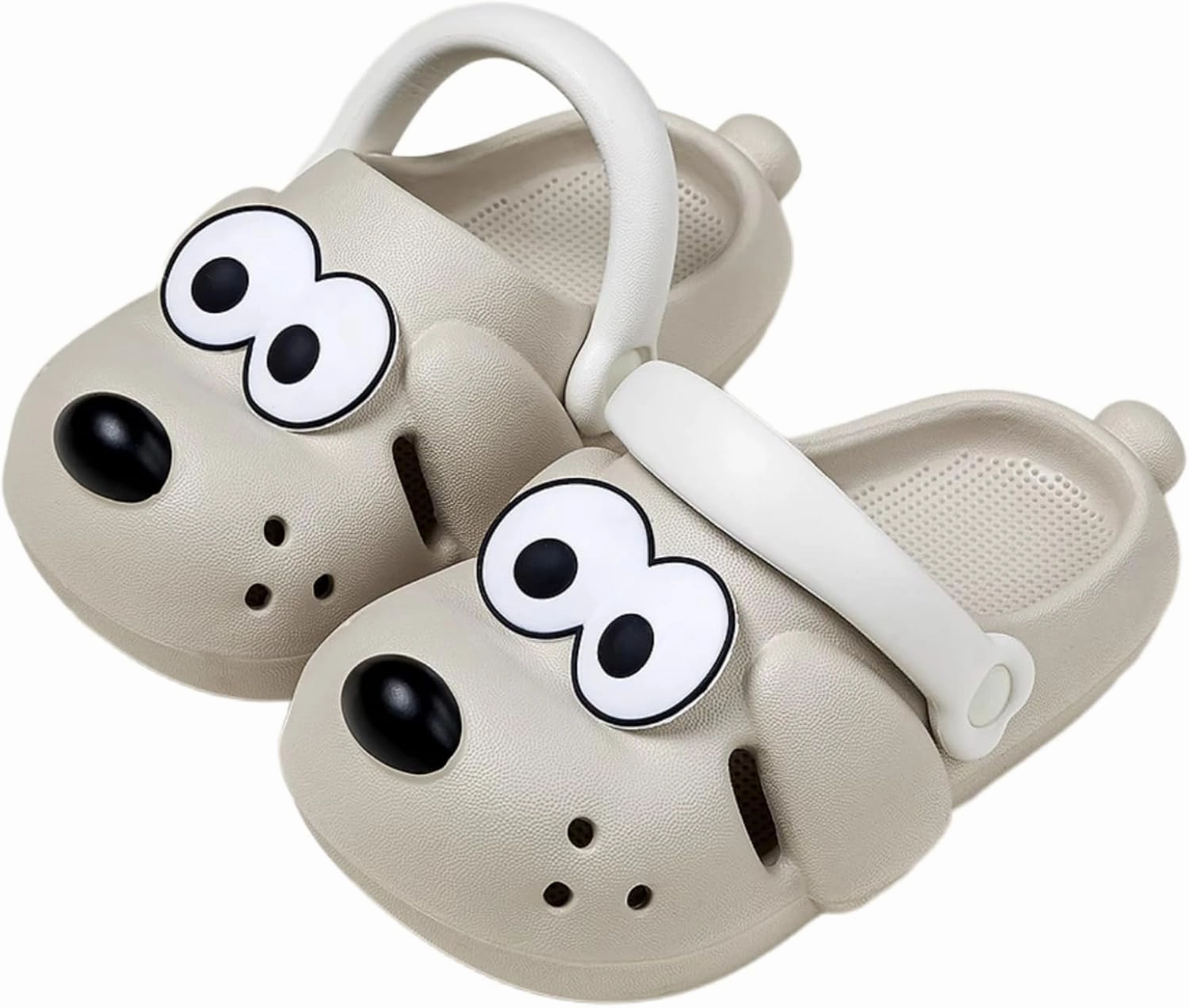 Boys Girls Toddler Summer Slides, Cute Shower Slippers Cartoon Dog Indoor/Outdoor Bath Shoes for Kids