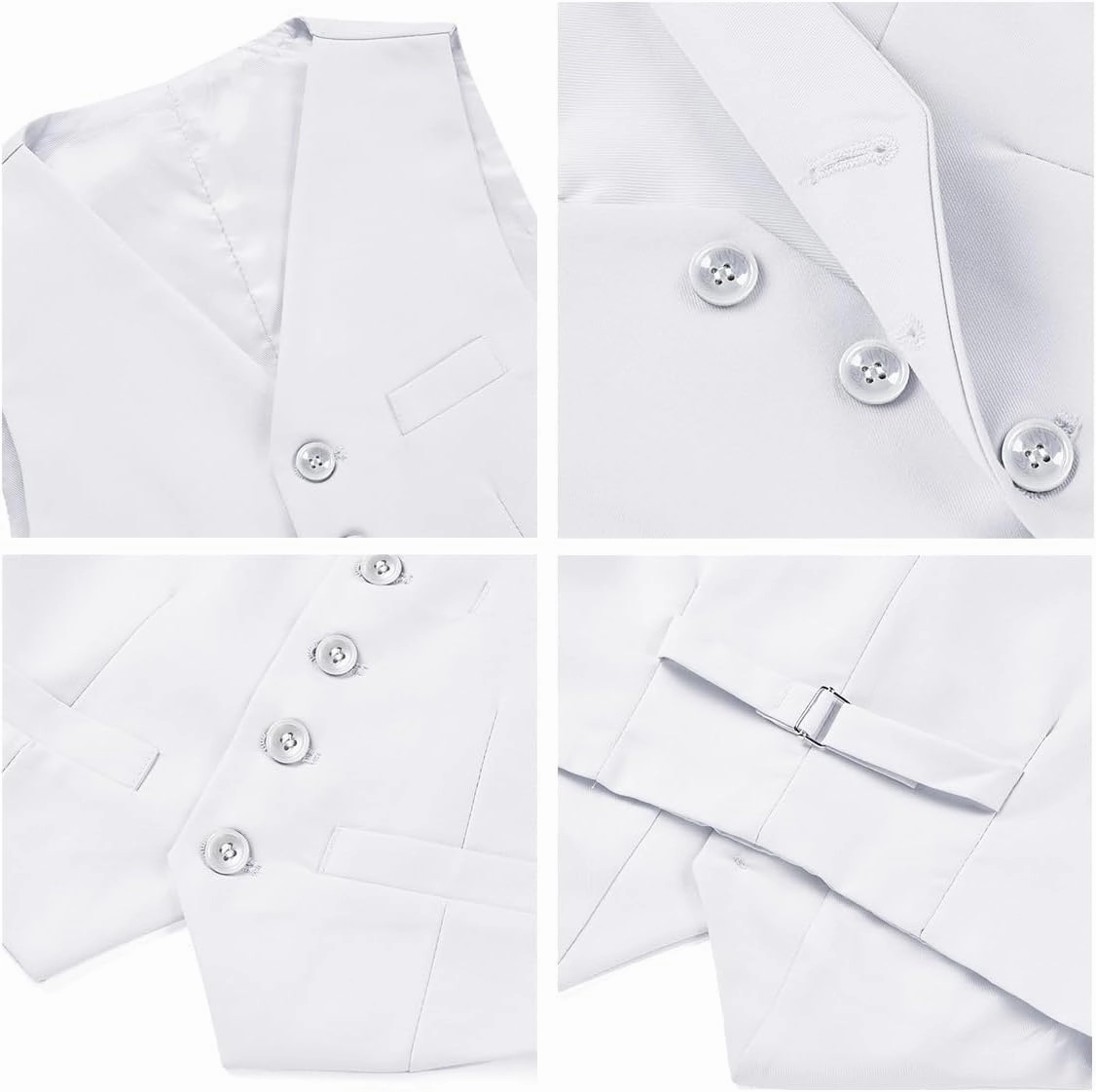 Boys Suits 3 Piece Formal Kids Tuxedo Suits for Boys Slim Fit Casual Ring Bearer Outfit with Blazer Jacket Pants and Vest