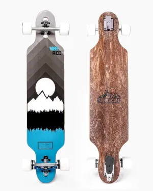 BrakeBoard - Longboard with a Brake! Drop-Through Longboard Skateboard with a Brake. Premium Maple Longboard for Cruising & Downhill. As Seen On Shark Tank!