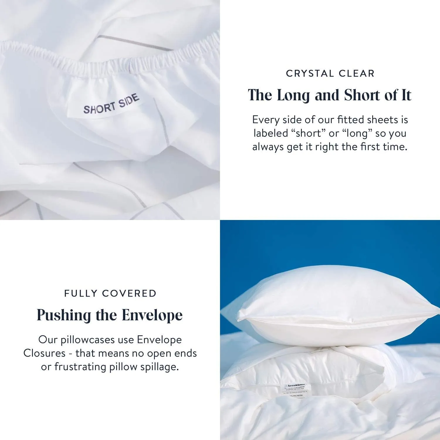 Brooklinen Luxury Sateen 7 Piece Sheet Set - 100% Cotton, Queen Size in Cream - 1 Duvet Cover, 1 Fitted Sheet, 1 Flat Sheet, 4 Pillowcases | Best Luxury Sheets