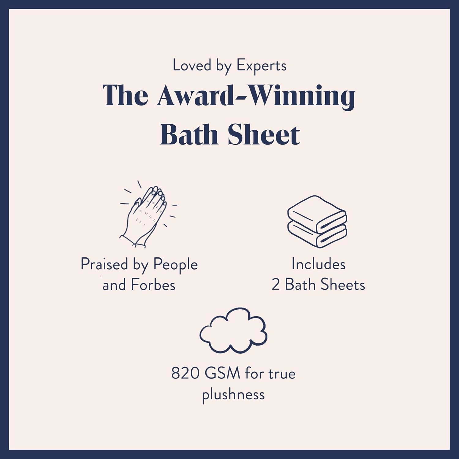 Brooklinen Super-Plush Turkish Cotton Bath Sheets Set of 2 Cotton, 820 GSM, Highly Absorbent, Machine Washable, Perfect for Home & Bathroom (40" x 65", Marlled Black)