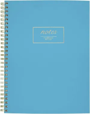 Cambridge Meeting Notebook, Journal, 9-1/2" x 6-5/8 ", Legal Ruled, 80 Sheets, WorkStyle, Fashion, Teal (49587)