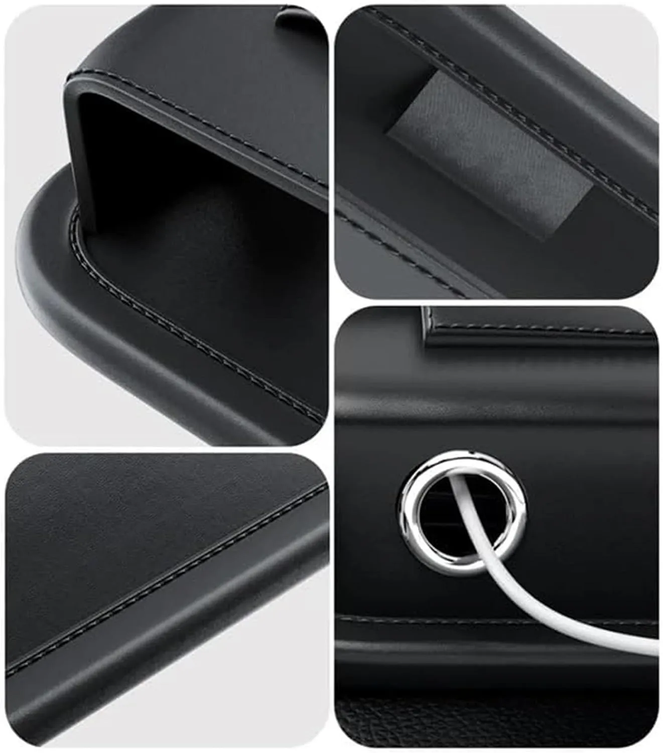 Car Leather Cup Holder Bag for D&odge Grand Caravan 2008-2011 Car Crevice Storage Box Car Clearance Bag with Cup Holder Car Accessories