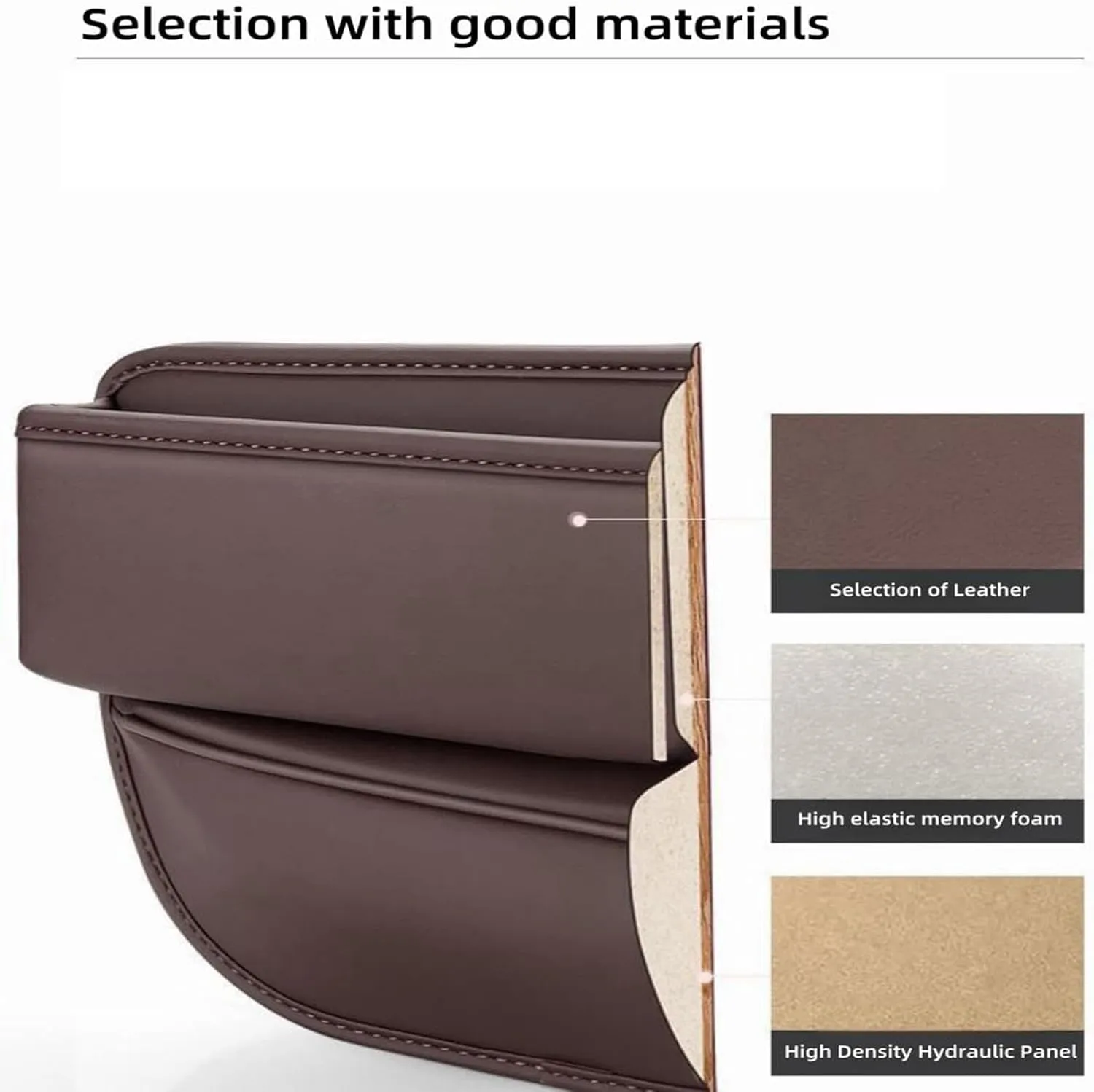 Car Leather Cup Holder Bag for D&odge Grand Caravan 2008-2011 Car Crevice Storage Box Car Clearance Bag with Cup Holder Car Accessories
