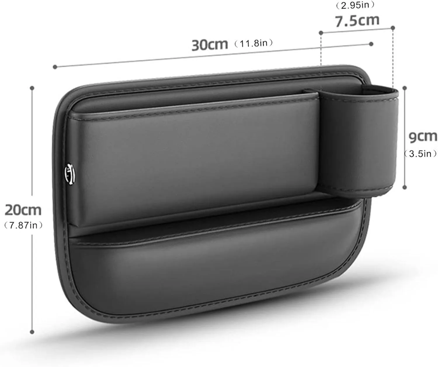 Car Leather Cup Holder Bag for D&odge Grand Caravan 2008-2011 Car Crevice Storage Box Car Clearance Bag with Cup Holder Car Accessories
