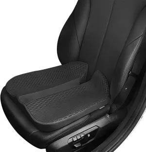 Car Seat Cushion, Soft Memory Foam Auto Cushion, Comfortable & Breathable Automotive Front Seat Buttom Cushion Pad, Universal Vehicle Truck SUV Van Car Accessories (Black)
