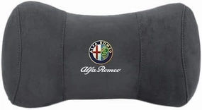 Car Headrest Pillow for Alfa Romeo Stelvio Giulia Giulietta Sportiva Mito, Car Neck Pillow, Head Neck Rest Cushion, Comfortable Soft Seat Back Pillows, Travel Pillow Cushion,A Black, normal