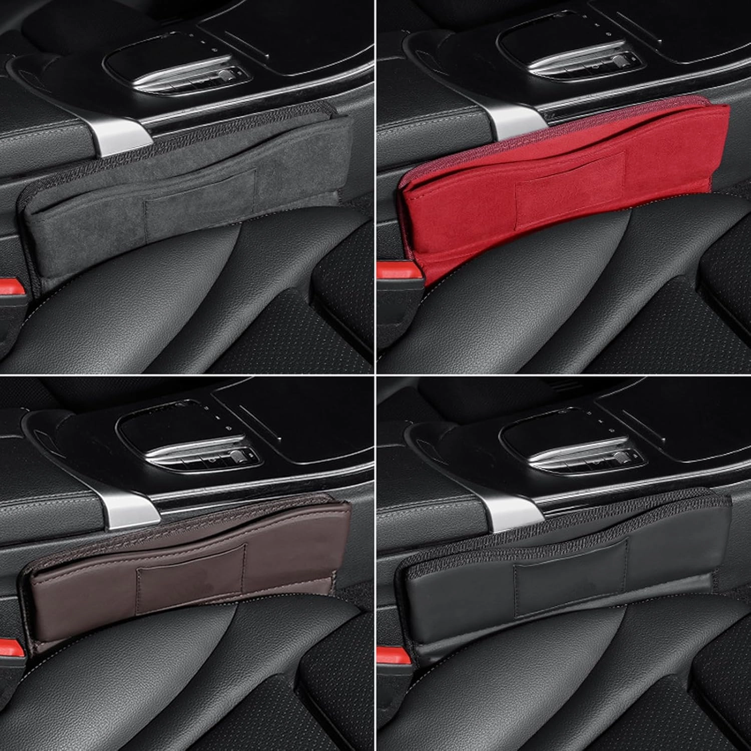 Car Seat Gap Filler Organizer for Peugeot 106 I (1A/C) 1991 1992 1993 1994 1995 1996, Car Seat Crevice Storage Box Car Accessories,Brown