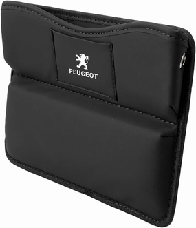 Car Seat Gap Filler Organizer for Peugeot 406 Break (Phase I, 1996) 1996 1997 98 99, Car Seat Crevice Storage Box Car Accessories,Black