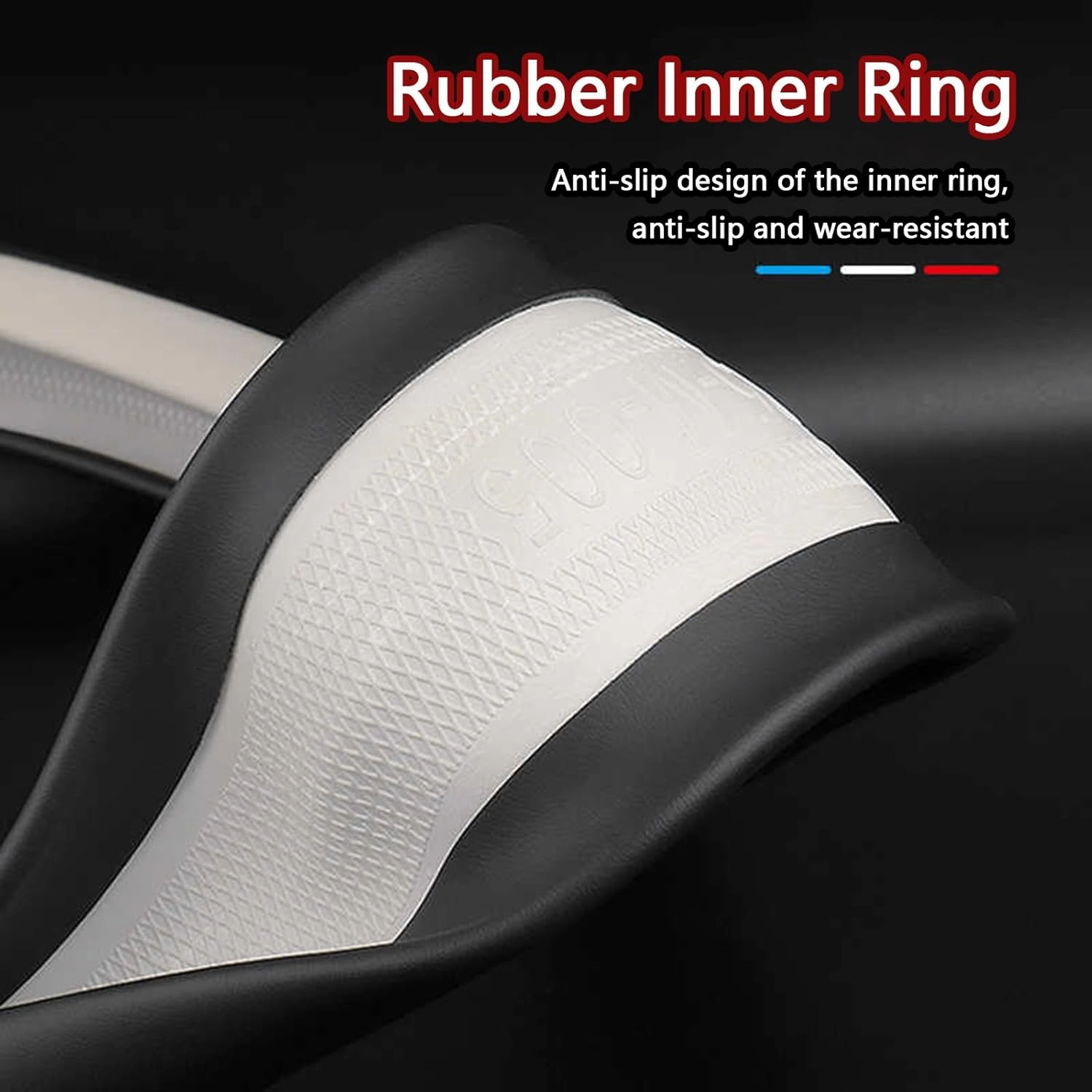 Car Steering Wheel Cover for Buick Excelle GT Envision Regal Lacrosse Verano Excelle Encore GL6 GL8, Anti-Slip Breathable Steering Wheel Protector Leather Steering Wheel Cover, Interior Accessories