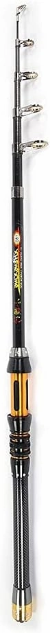 Carbon Fiber Fishing Rod, Mini Portable Telescopic Non-Slip Fishing Rod with Telescopic Ceramic Wire Ring for Fishing