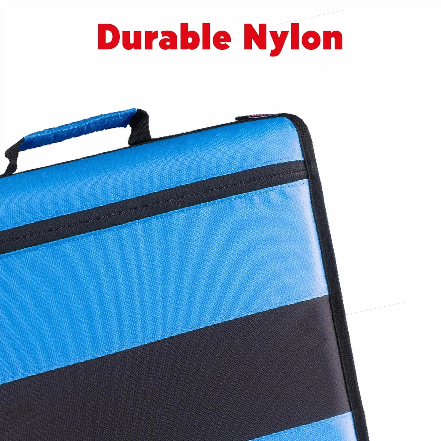 Case-it Classic Zipper Binder, 2" O-Ring with mesh Pockets and Shoulder Strap and Handle, 350 Page Capacity, D-251 Denim Blue