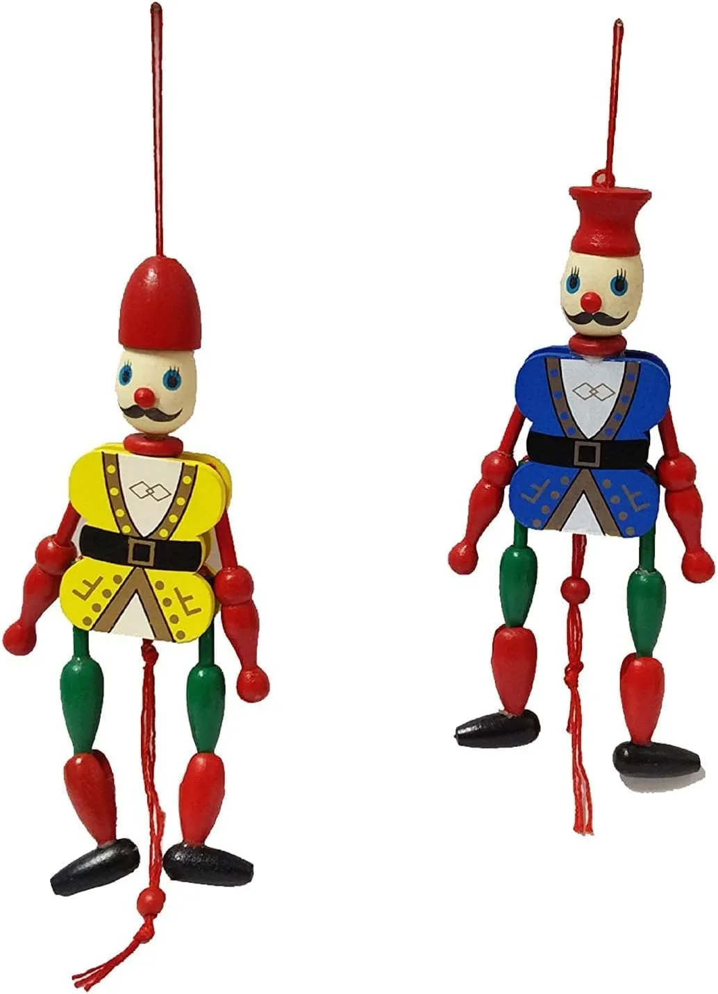 Channapatna Hanging Wooden Wall Hanging Joker Toy (Pulling Toy) Set of 2