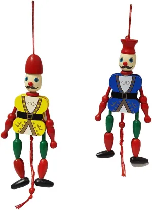 Channapatna Hanging Wooden Wall Hanging Joker Toy (Pulling Toy) Set of 2