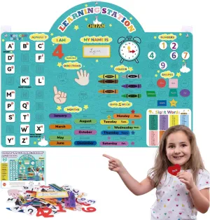 CHEFAN Alphabets Letters and Numbers Felt Board Pieces, 36 * 27 inches, Toddlers ABC Learning Toys, Uppercase Lowercase, Classroom Educational Learning Play Kit Wall Hanging Gift for 3 Years  
