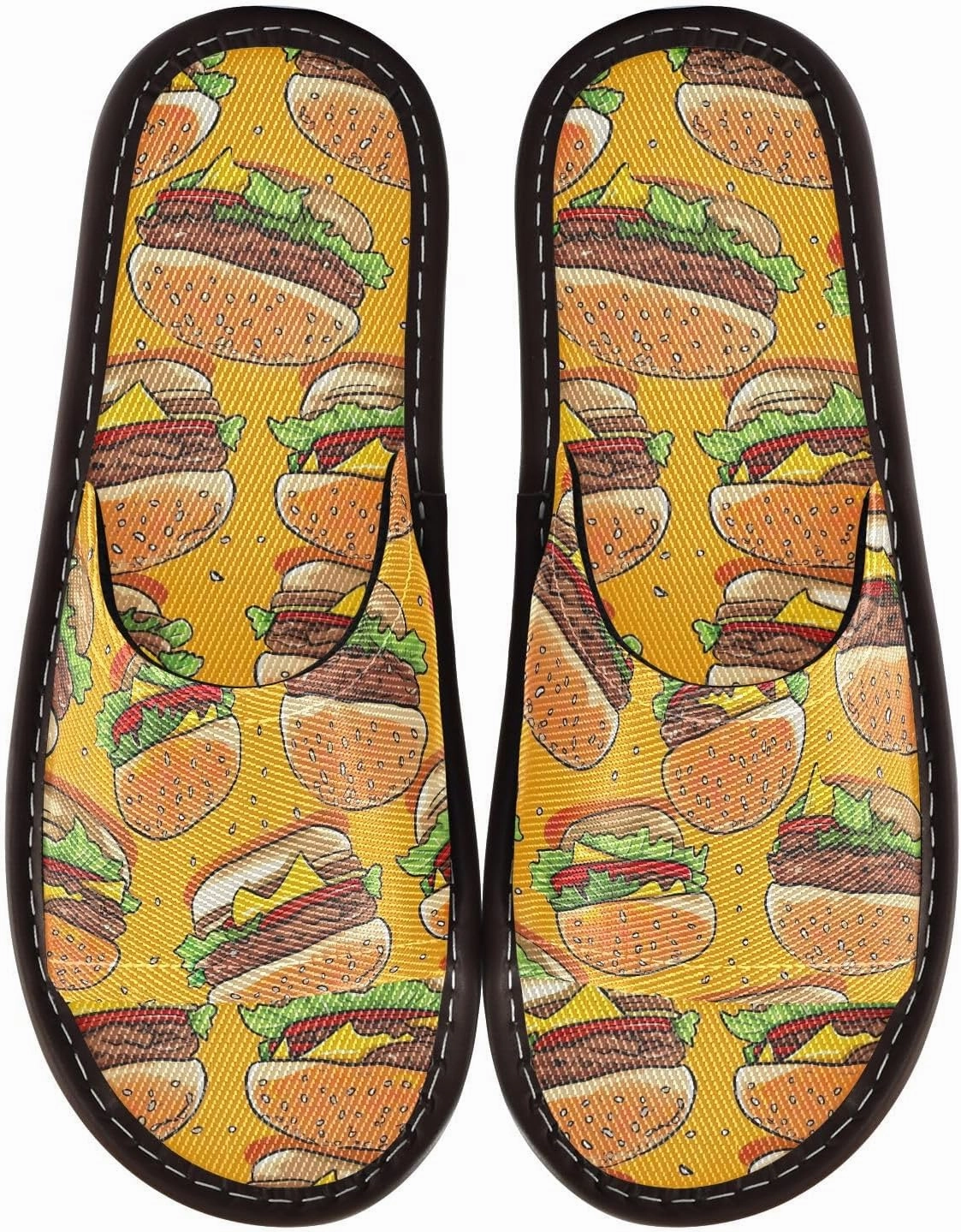 CHIFIGNO Spa Shoes Ladies, Reusable House Slippers for Indoor and Hotel Size 4-5
