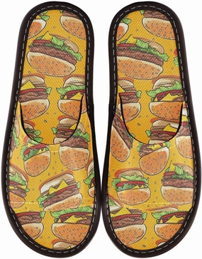 CHIFIGNO Spa Shoes Ladies, Reusable House Slippers for Indoor and Hotel Size 4-5