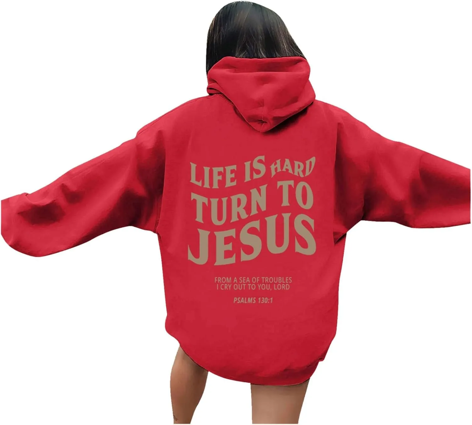 Christian Hoodies for Women Religious Sayings There Is Poner In The Name of Jesus Loves You Preppy Pullovers Spirit Letter Graphic with Hood Casual Faith Can Move Mountains Jesus Is King