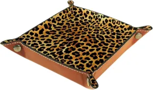 Classic Leopard Print Stacking Jewelry Organizer Trays, Convenient and Stylish Drawer Organizer for Jewelry, Earrings, Rings, and More