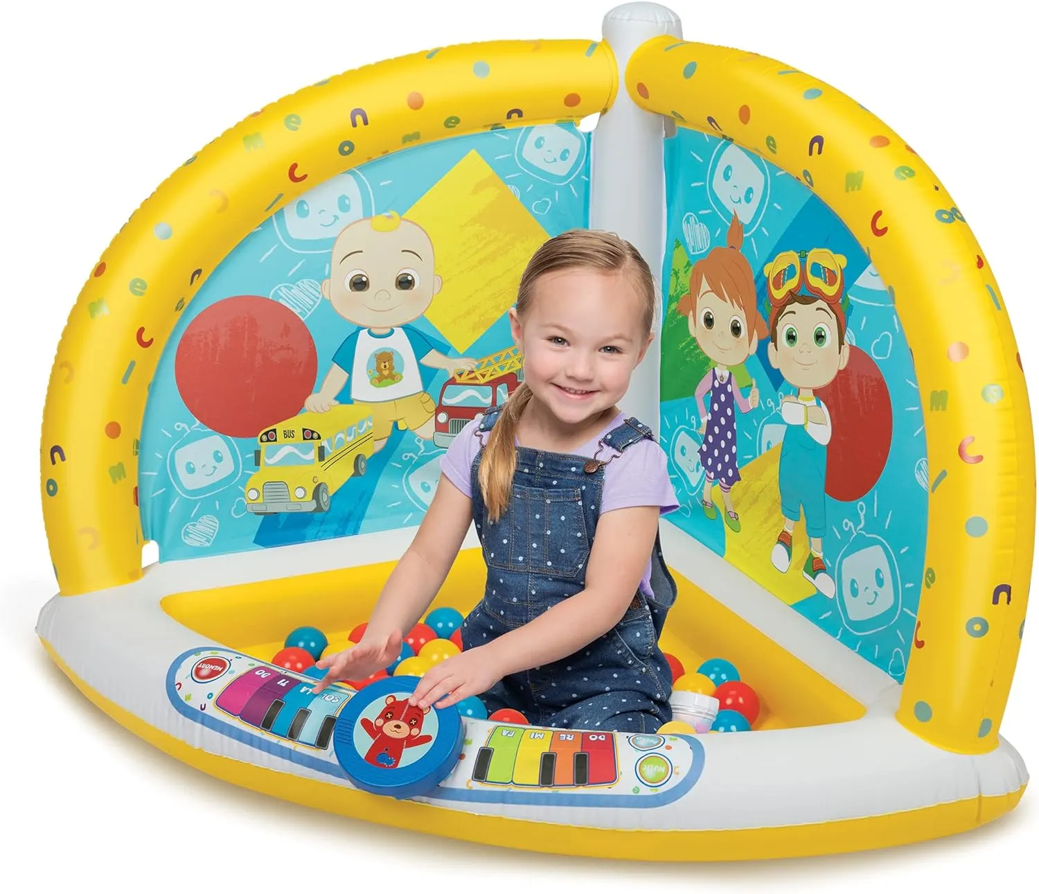 Cocomelon Ball Pit Super Sounds Musical Playland with 20 Soft Flex Balls 3 Different Ways to Play!