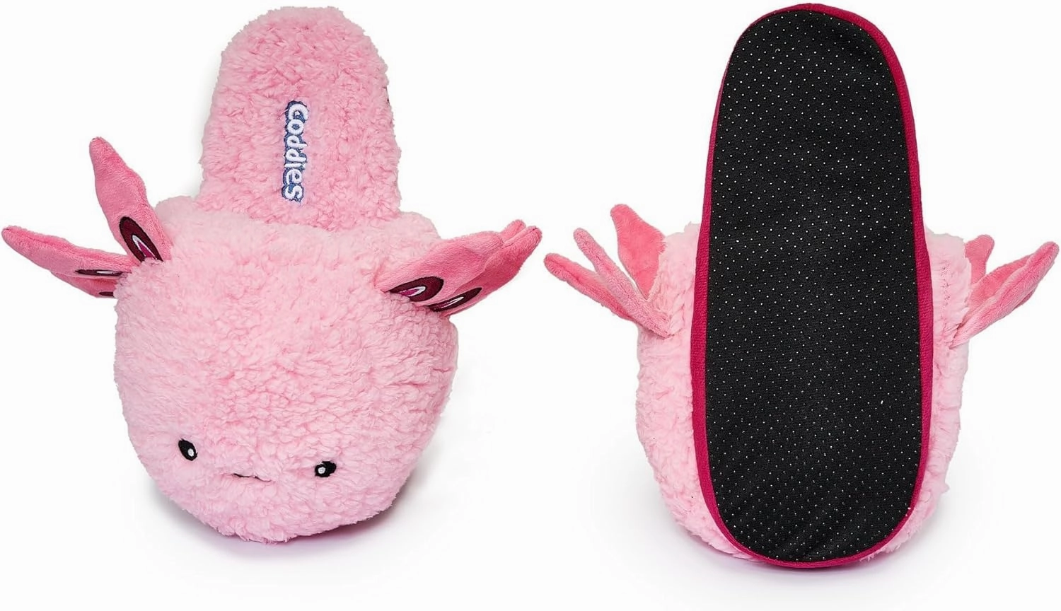 Coddies Axolotl Plush Slippers - Funny and Comfortable Animal House Slippers - Adorable Novelty Gift and Gag Gift Idea for Women, Men & Kids