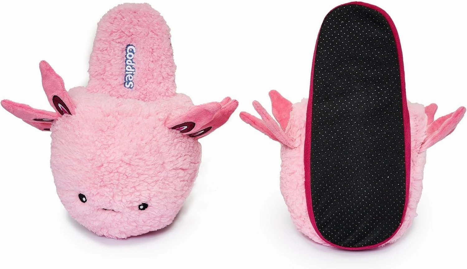 Coddies Axolotl Plush Slippers - Funny and Comfortable Animal House Slippers - Adorable Novelty Gift and Gag Gift Idea for Women, Men & Kids