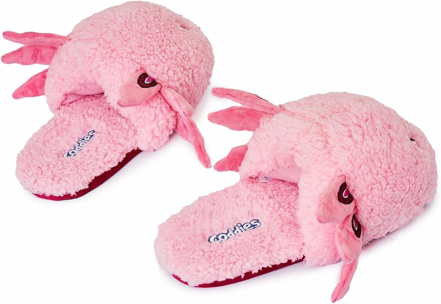 Coddies Axolotl Plush Slippers - Funny and Comfortable Animal House Slippers - Adorable Novelty Gift and Gag Gift Idea for Women, Men & Kids