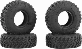 Compatible with Axial for SCX24 90081 AXI00002 1/24 RC Crawler Car Upgrade Parts 4PCS 52X17mm Soft Rubber All for Terrain Wheel Tires RC Wheel Tires