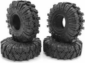 Compatible with Axial SCX24 for Gladiator 1/24 RC Crawler Car Parts 4PCS 62mm 1.0 Inch Wheel Tires Soft Mud for Terrain Rubber Tyres RC Wheel Tires