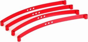 Compatible with TF2 1/10 RC Car Parts Accessories 4pcs for Super Soft Steel Front and Rear Axle Shock Absorber for Leaf Springs RC Car Accessories