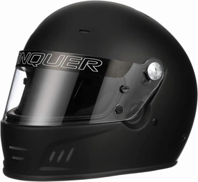 Conquer Snell SA2020 Approved Full Face Auto Racing Race Car Helmet - Adult | Men | Women | Youth - Black or White