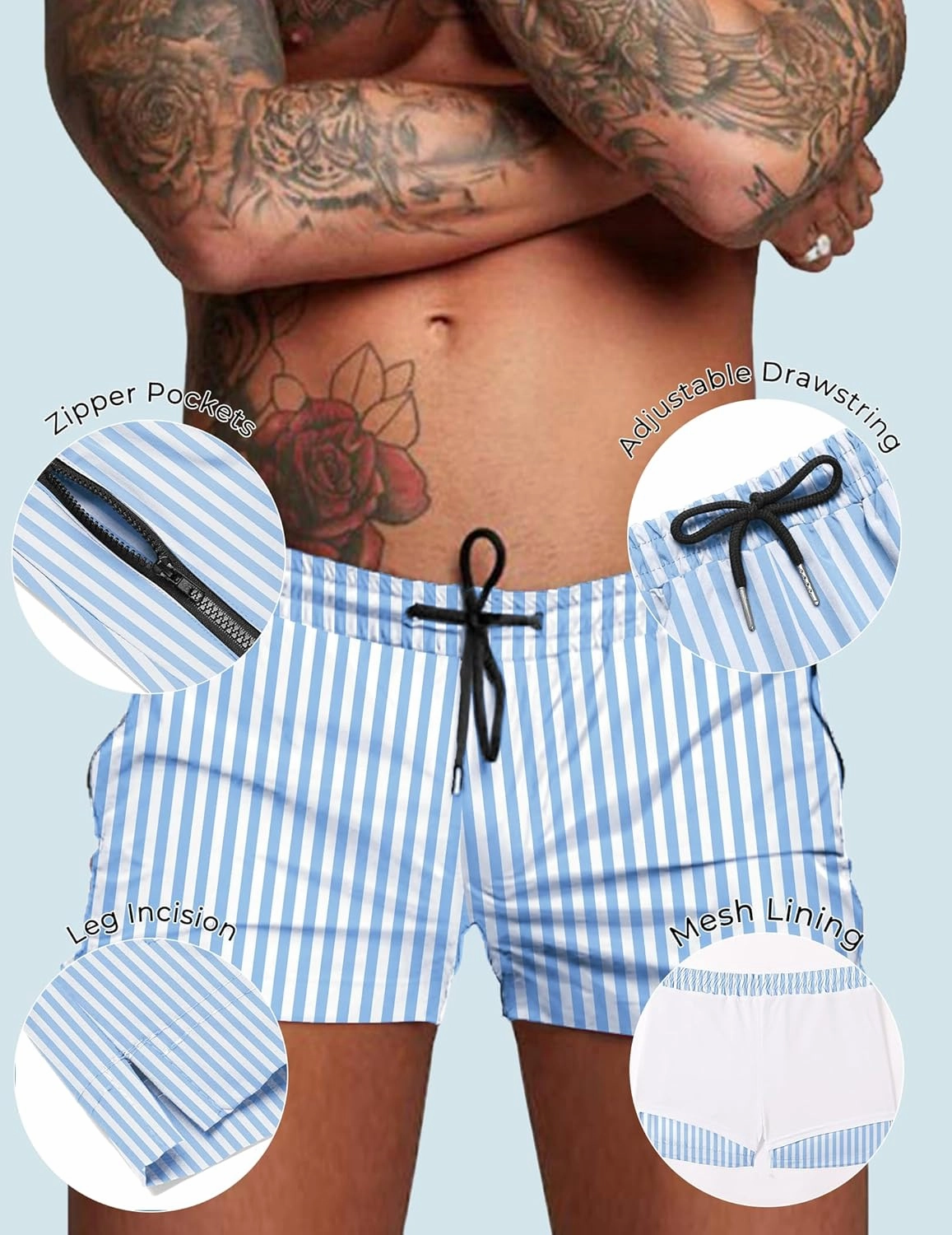 COOFANDY Men's Swim Trunk Swimwear Bathing Suit Swimsuit Board Beach Sport Short S-XXL