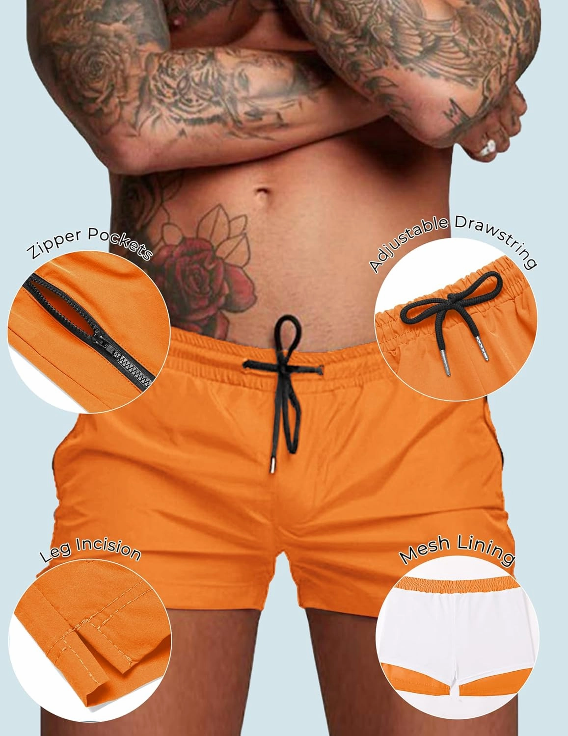 COOFANDY Men's Swim Trunk Swimwear Bathing Suit Swimsuit Board Beach Sport Short S-XXL