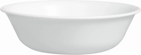 Corelle Vitrelle Glass Dinnerware Set, Chip & Crack Resistant Triple Layer Glass, 4-PC Bowl, Winter Frost White