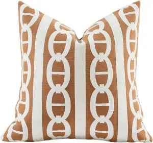 Croker Horse 2025 New 22x22'' inches Throw Pillow Cushion Covers - Pignose Horseshoe Orange Color Chenille Jacquard Embroidery Luxury Modern Style Couch Sofa Bed Pillow Cover for Living Room Bedroom