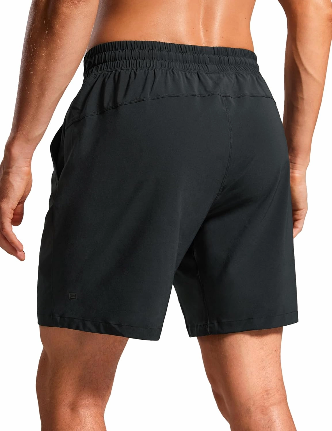 CRZ YOGA Mens Swim Trunks 7'' Quick Dry Mesh Lining Athletic Casual Swimwear Shorts with Zipper Pockets