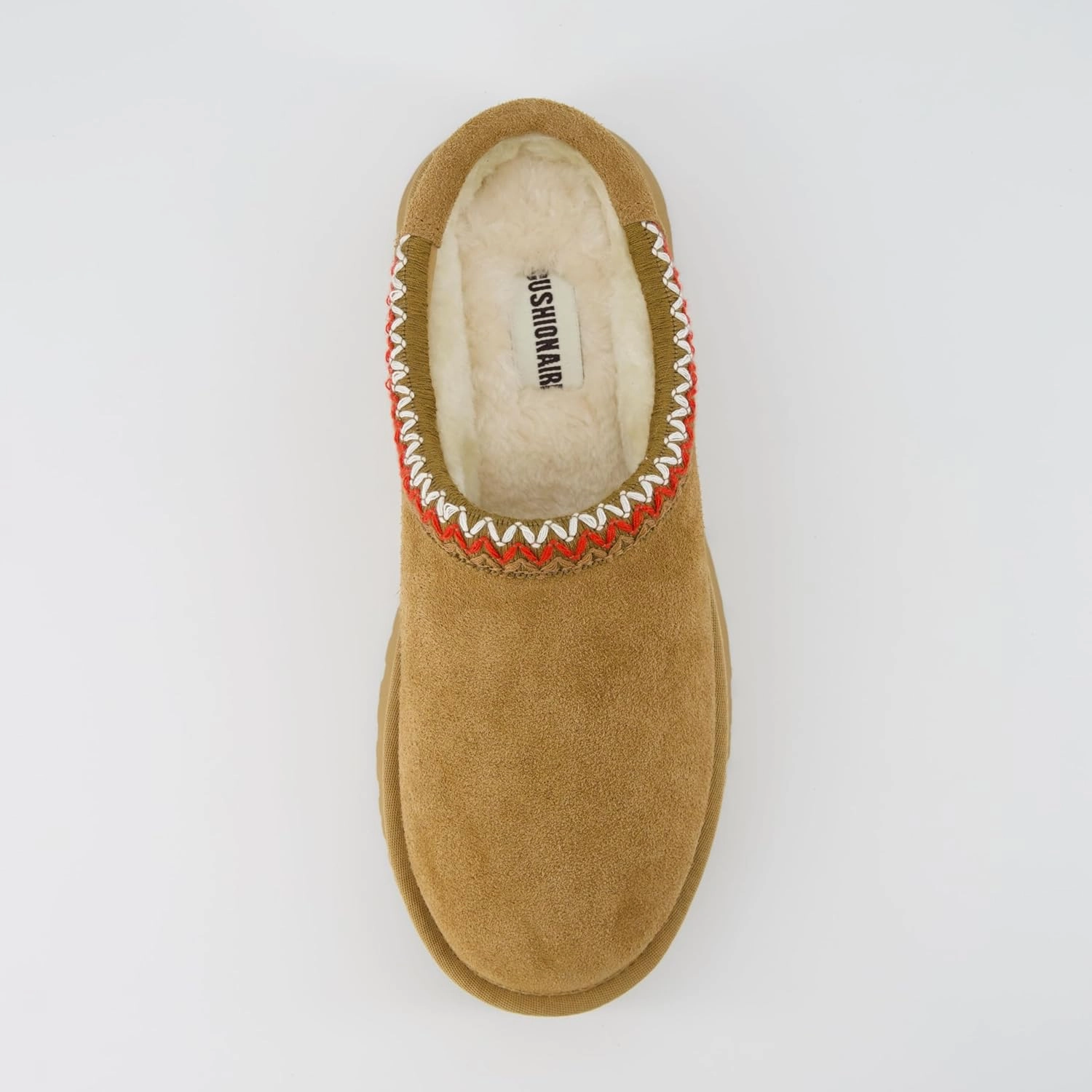 CUSHIONAIRE Kabuki Platform Boots Genuine Suede Fuzzy Mule Slippers for Women with Memory Foam | Indoor/Outdoor Womens Slippers | Wide Widths Available