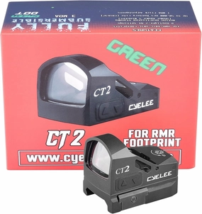 Cyelee CT2 Shake Awake Green Dot Micro Mini Reflex Sight 3MOA for RMR/SRO Footprint Pistols