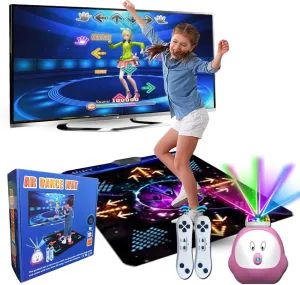 Dance Mat for Kids and Adults, Musical Electronic Dance Step Pad with 100  Games, 200 Songs, HD Camera, 2 Motion Sensor Controllers, MTV & Cartoon Modes, Dance Mat Toy for Girls& Boys