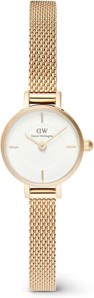 Daniel Wellington Petite Mini 19mm Women's Watch, Steinless Steel with Pvd Plated Gold Gold Watch for Women